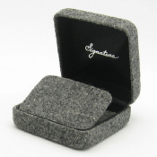 #3E Gray American Flannel Flap Earring Box