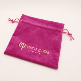 Fuchsia Silsuede jewelry pouch