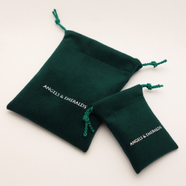 Egyptian Green Ultrasuede Soft jewelry pouches